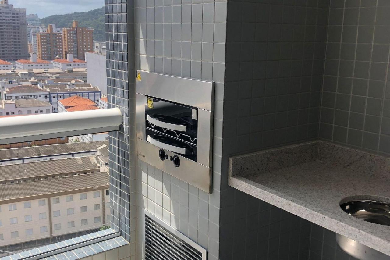 Apartamento 1 dormitório no Boqueirão com Piscina, 50 metros da Praia Praia Grande  Exterior foto